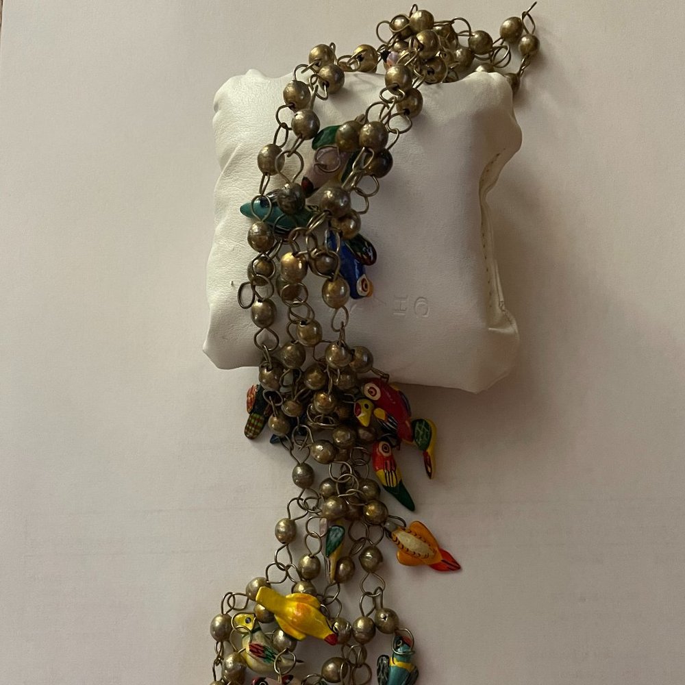 Beaded Necklace with Tropical Theme - Picture 4 of 4